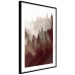 Poster Brown Forest - landscape of forest against trees in fog in sepia motif 123864 additionalThumb 13