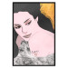 Poster Sensual and Lovingly - portrait of a woman with English tattoo 125264 additionalThumb 18