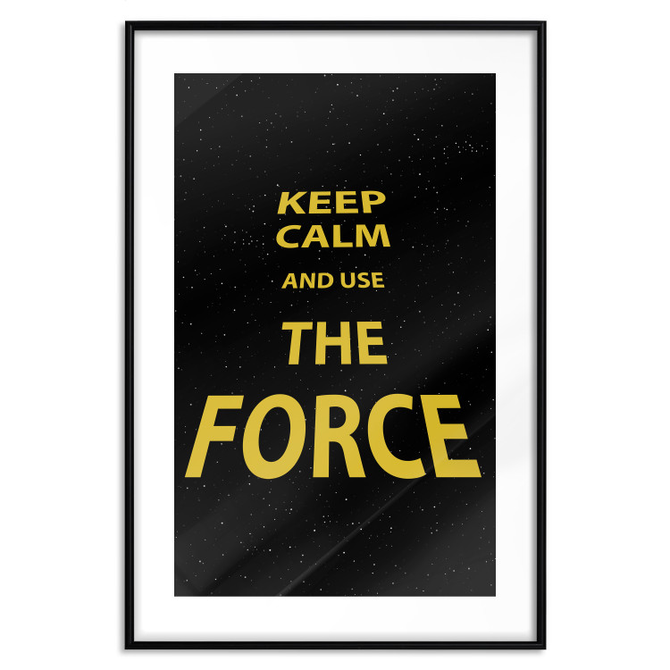 Poster Keep Calm and Ouse the Force - English text on a space background 125364 additionalImage 15