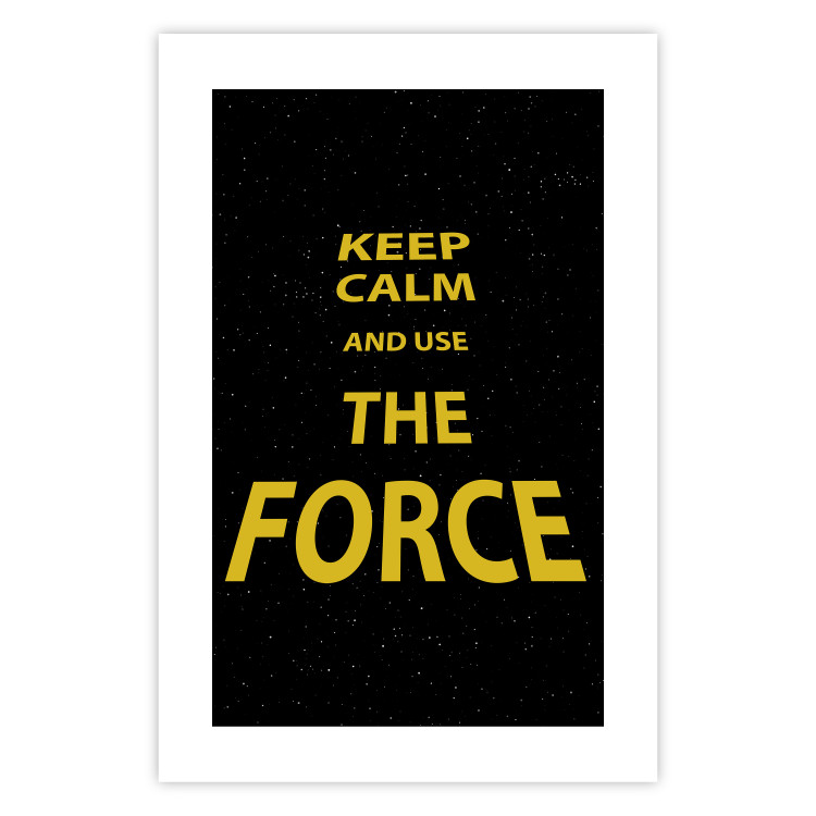 Poster Keep Calm and Ouse the Force - English text on a space background 125364 additionalImage 19