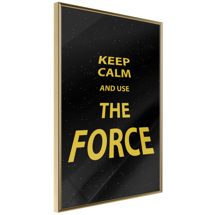 Poster Keep Calm and Ouse the Force - English text on a space background 125364 additionalImage 12