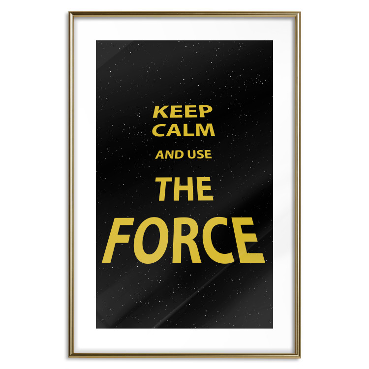 Poster Keep Calm and Ouse the Force - English text on a space background 125364 additionalImage 14