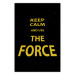 Poster Keep Calm and Ouse the Force - English text on a space background 125364