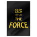 Poster Keep Calm and Ouse the Force - English text on a space background 125364 additionalThumb 18
