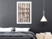 Wall Poster Choose Happy - black English text on a background of wooden planks 125864 additionalThumb 2