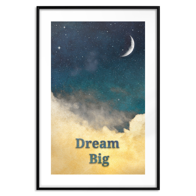 Wall Poster At Dusk - English inscriptions on a background of night sky with stars 127064 additionalImage 15