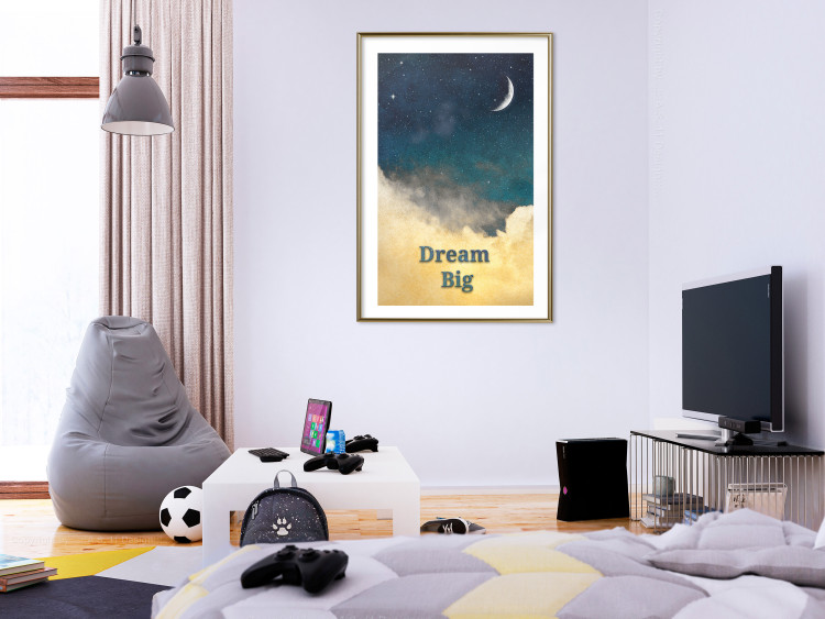 Wall Poster At Dusk - English inscriptions on a background of night sky with stars 127064 additionalImage 13