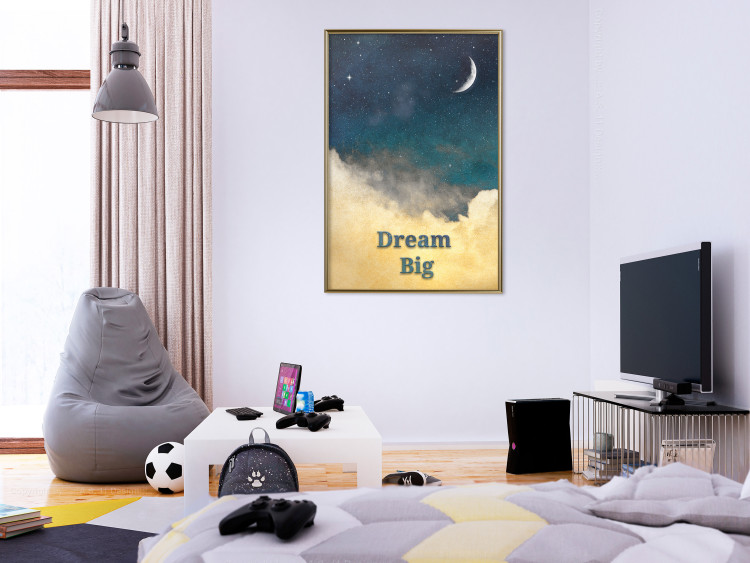 Wall Poster At Dusk - English inscriptions on a background of night sky with stars 127064 additionalImage 12