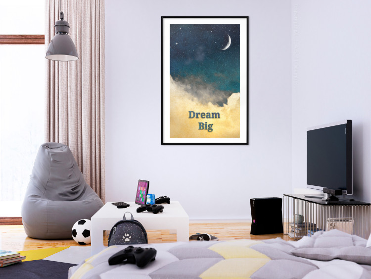 Wall Poster At Dusk - English inscriptions on a background of night sky with stars 127064 additionalImage 18