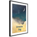 Wall Poster At Dusk - English inscriptions on a background of night sky with stars 127064 additionalThumb 2