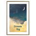 Wall Poster At Dusk - English inscriptions on a background of night sky with stars 127064 additionalThumb 14
