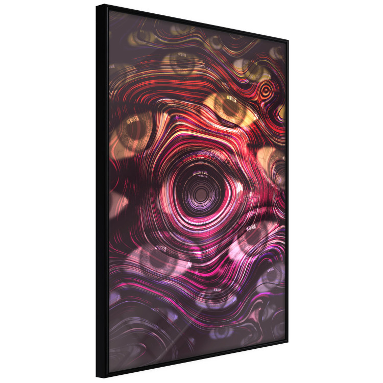 Wall Poster Psychedelic Gaze - abstract colorful waves on background of eyes 127964 additionalImage 11