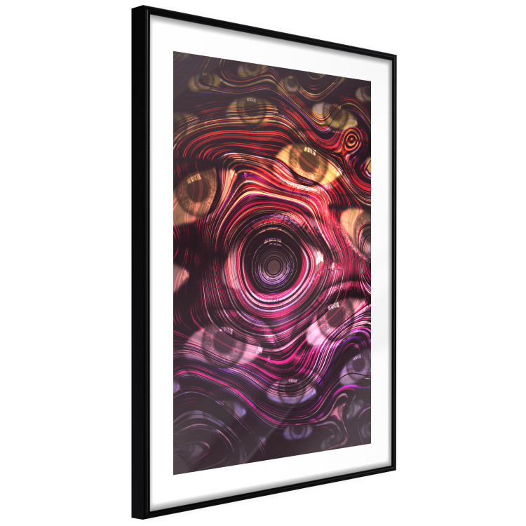 Wall Poster Psychedelic Gaze - abstract colorful waves on background of eyes 127964 additionalImage 6