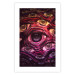 Wall Poster Psychedelic Gaze - abstract colorful waves on background of eyes 127964 additionalThumb 19