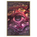 Wall Poster Psychedelic Gaze - abstract colorful waves on background of eyes 127964 additionalThumb 17