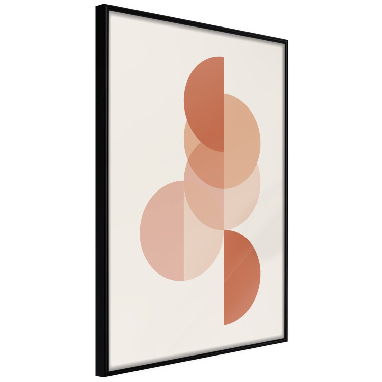 Poster Circular Structure - abstract orange geometric figures 129764 additionalImage 11