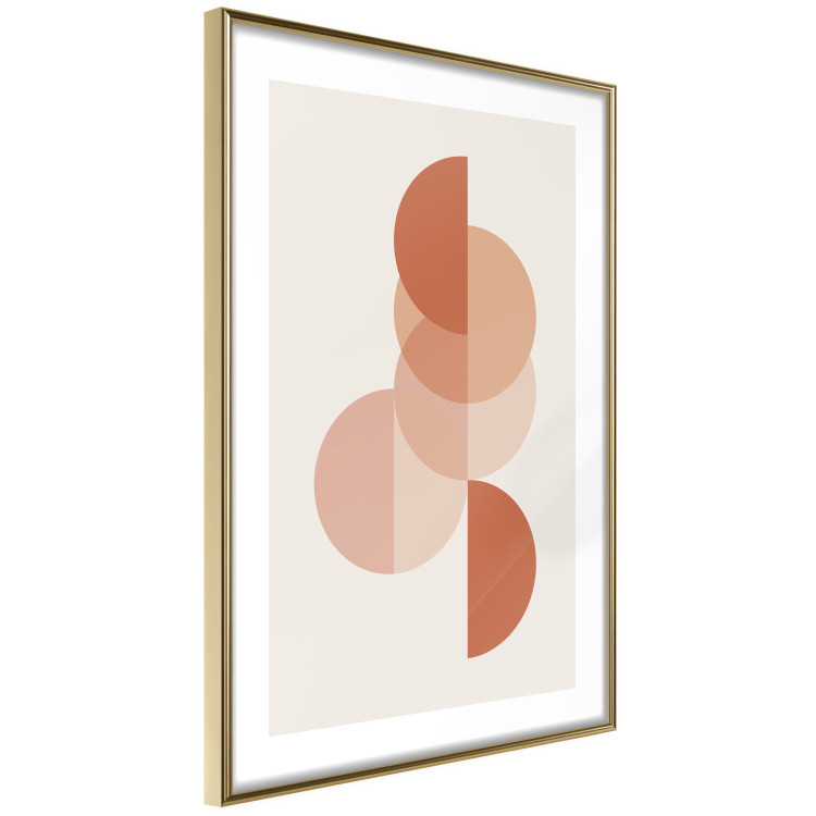 Poster Circular Structure - abstract orange geometric figures 129764 additionalImage 9