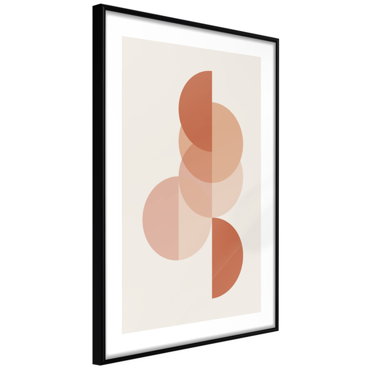 Poster Circular Structure - abstract orange geometric figures 129764 additionalImage 8