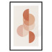 Poster Circular Structure - abstract orange geometric figures 129764 additionalThumb 15