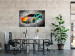Canvas Aerodynamics (3-piece) - abstract car on a black background 129864 additionalThumb 3