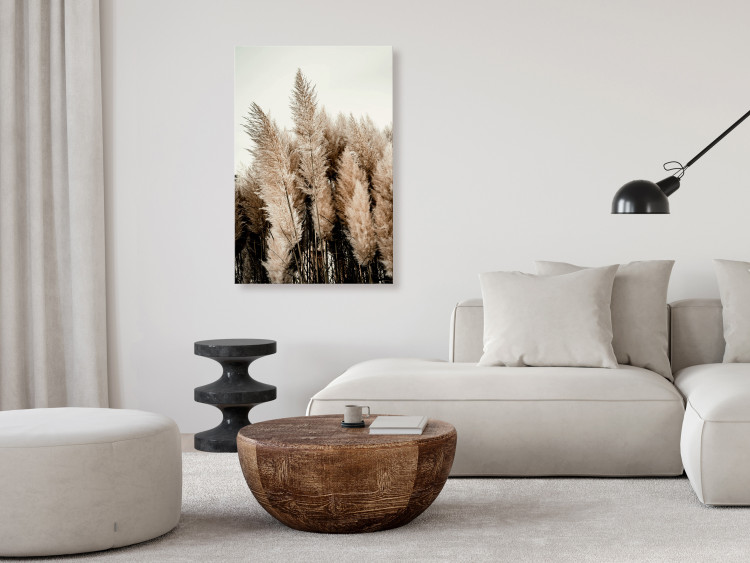 Canvas Dreamy Feather (1-piece) Vertical - autumn landscape of forest nature 130464 additionalImage 3