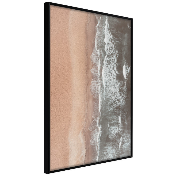 Wall Poster Shoreline - a landscape of an orange beach and sea from a bird's-eye view 130764 additionalImage 13