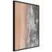Wall Poster Shoreline - a landscape of an orange beach and sea from a bird's-eye view 130764 additionalThumb 13