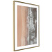 Wall Poster Shoreline - a landscape of an orange beach and sea from a bird's-eye view 130764 additionalThumb 9