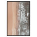 Wall Poster Shoreline - a landscape of an orange beach and sea from a bird's-eye view 130764 additionalThumb 18