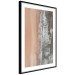 Wall Poster Shoreline - a landscape of an orange beach and sea from a bird's-eye view 130764 additionalThumb 6