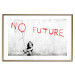 Poster No Future - black and white mural of a girl and red writings 132464 additionalThumb 27
