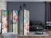 Folding Screen Pink Flowers on Wood II (5-piece) - colorful collage and boards 132864 additionalThumb 4