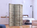 Room Divider Screen Elegant Brick (3-piece) - simple composition with a red wall 132964 additionalThumb 2