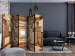 Room Divider Screen Titian Dimension II - space with wooden walls against glow 133664 additionalThumb 4