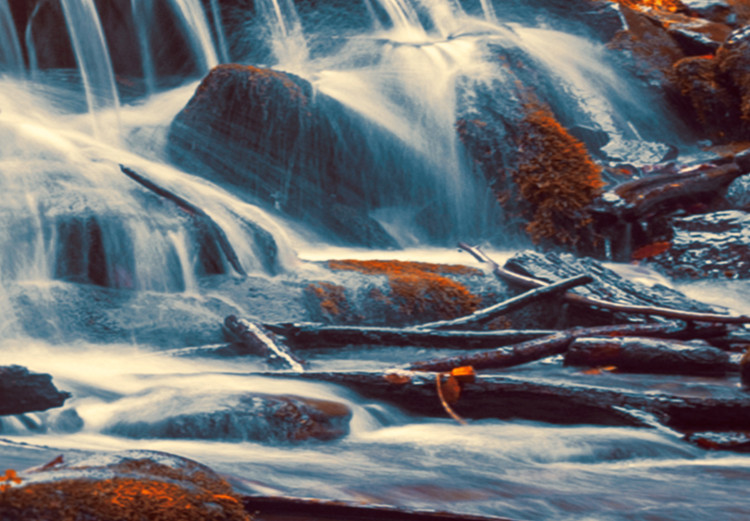 Large canvas print Awesome Waterfall - Orange II [Large Format] 136364 additionalImage 5