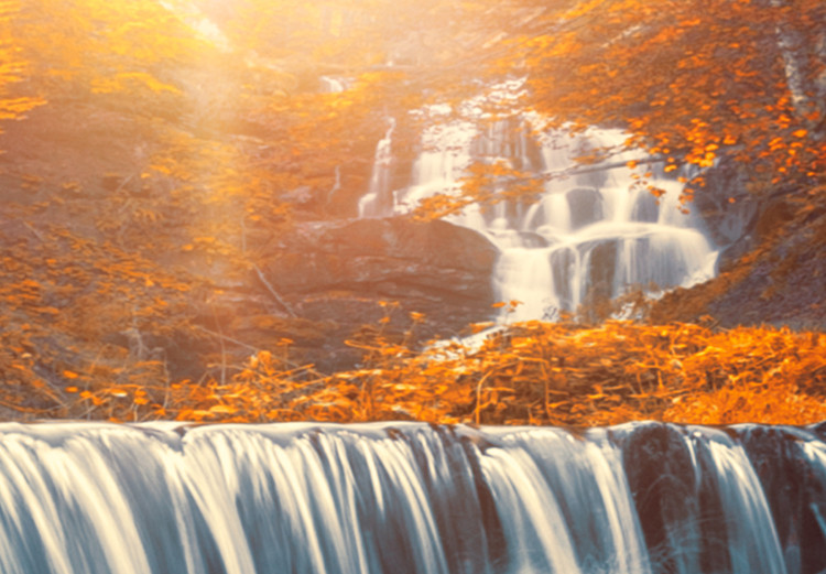 Large canvas print Awesome Waterfall - Orange II [Large Format] 136364 additionalImage 4