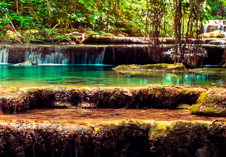 Large canvas print Emerald Waterfall II [Large Format]  137664 additionalImage 4