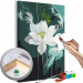 Paint by Number Kit Flower in Turquoise 138664