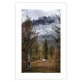 Wall Poster Autumn Guest - forest composition of an animal amidst trees against mountains 138764 additionalThumb 16