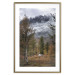 Wall Poster Autumn Guest - forest composition of an animal amidst trees against mountains 138764 additionalThumb 20