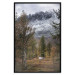 Wall Poster Autumn Guest - forest composition of an animal amidst trees against mountains 138764 additionalThumb 17