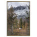 Wall Poster Autumn Guest - forest composition of an animal amidst trees against mountains 138764 additionalThumb 18