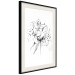 Wall Poster Drawn Flowers - black sketch of flowers on a contrasting white background 142064 additionalThumb 3