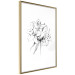 Wall Poster Drawn Flowers - black sketch of flowers on a contrasting white background 142064 additionalThumb 8