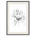 Wall Poster Drawn Flowers - black sketch of flowers on a contrasting white background 142064 additionalThumb 18