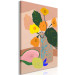 Canvas Art Print Flowers in Vase (1-piece) Vertical - bouquet and exotic fruits 142864 additionalThumb 2