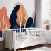 Wall Mural Children's landscape - orange nature with animal and mountain motif 143464 additionalThumb 4