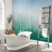 Wall Mural Tall grass - landscape with painted meadow effect against a blue sky 143764 additionalThumb 8