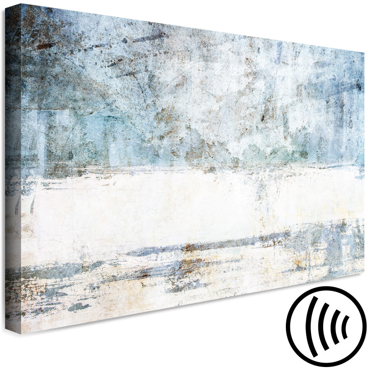 Canvas Art Print Ice Chill (1-piece) - abstraction in blue-white color scheme 144664 additionalImage 6