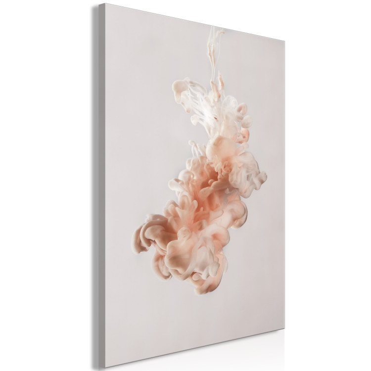 Canvas Art Print Ink in Water (1-piece) - minimalist abstraction in pink color 145164 additionalImage 2